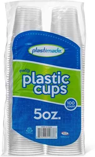 Vista 18 de Vasos reutilizables desechables de plástico transparente de 3 onzas para beber, baño, enjuague, prueba, medicamentos, fiesta, hogar, oficina, agua 1