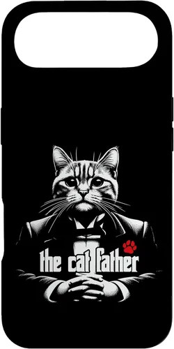 Vista 27 de The Catfather Fathersday Funny Gifts Best Birthday Cat Dad Case for iPhone 16