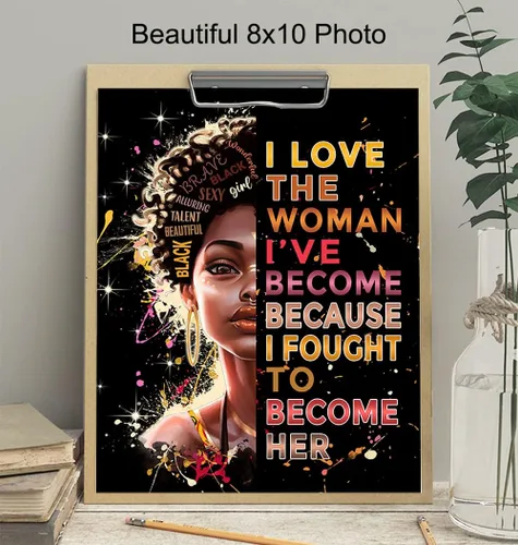 Vista 4 de Póster motivacional de afroamericanos, citas inspiradoras de mujeres negras, arte de pared, cita de motivación, orgullo afronegro, arte de pared