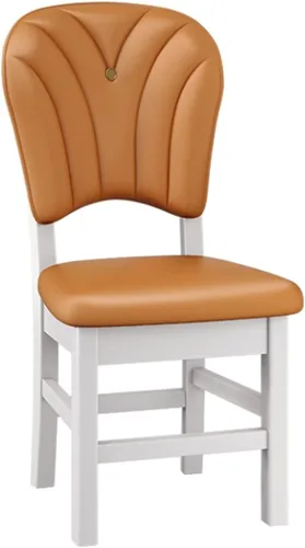 Vista 18 de Upholstered Leather Dining Room Chairs, Dining Chairs Set Kitchen Chair with Solid Wood Legs, Dining Room Side Chair for Bedroom, Vanity, Living