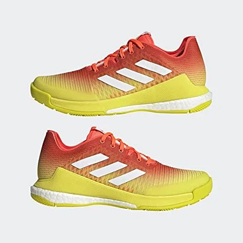 Vista 6 de adidas Crazyflight Cross Trainer para mujer, Cloud WhiteSilver MetallicVivid Re