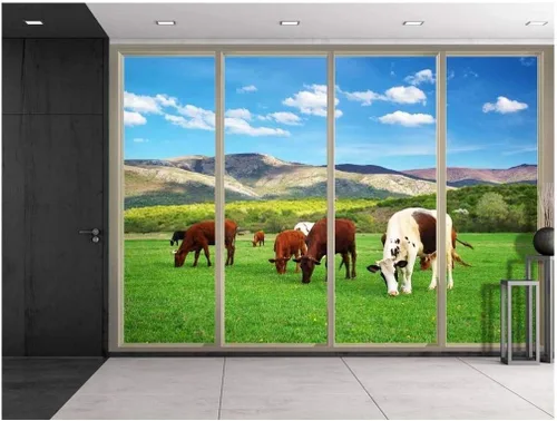 Vista 31 de Mural de pared, adhesivo removible, ideal para decoración del hogar