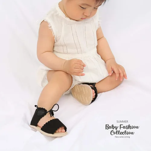 Vista 61 de Sandalias de verano para bebés, niñas y niños, unisex, antideslizantes, suela suave, transpirable, para primeros pasos, zapatos de playa al aire