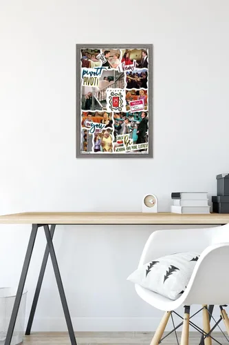 Vista 6 de Trends International Friends - 25th Wall Poster, 14.725" x 22.375", Barnwood Framed Version