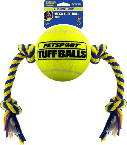 Vista 21 de PetSport Jr. Happy Birthday Tuff Ball - Juguetes para perros Paquete de 4 pelotas de tenis pequeñas (1.8 pulgadas) seguras para mascotas y goma
