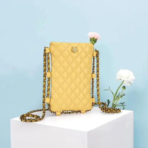 Vista 3 de Montana West Small Crossbody Quilted Cell Phone Purse for Women Soft Chain Cellphone Wallet Bag