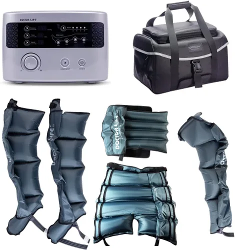 Vista 12 de DOCTOR LIFE LX9max para Todo el Cuerpo (A) - Sistema de Recuperación de Compresión de Aire Secuencial: Dispositivo + Piernas (L) + Brazo + Cintura +