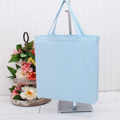 Vista 2 de Threadart - Bolsas reutilizables de lona 100% algodón resistentes Paquete de 3 Con asas fuertes para hasta 40 libras Respetuosas con el medio