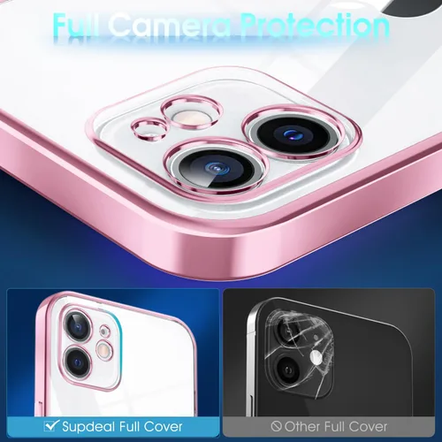 Vista 701 de Supdeal Funda cristalina transparente para iPhone 11, [No se amarillea] [Protección de la cámara] [Probado contra caídas de grado militar] Funda