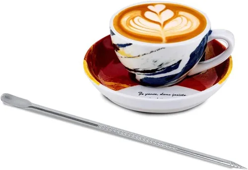 Vista 4 de Aguja de café de acero inoxidable Cappuccino Latte Art Pen DIY Coffee Art Tool para máquina herramienta de café