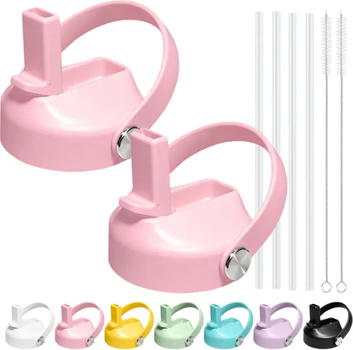 Vista 15 de Tapa de popote para botella de agua de boca ancha Hydroflask, tapa de pajilla, mango flexible, apto para Hydro Flask de 12, 16, 18, 20, 32, 40, 64