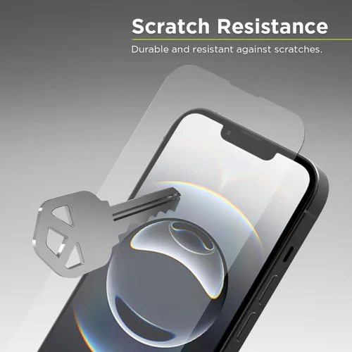 Vista 3 de PureGear Protector de pantalla de vidrio templado HD de máxima claridad para Apple iPhone 16e (2025) / iPhone 14 Pro (2022) de 6.1 pulgadas