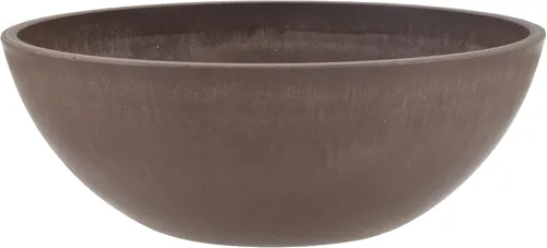 Vista 11 de PSW Pot Collection M20C - Maceta baja de plástico compuesto de piedra/madera de 8 pulgadas, sin orificio de drenaje (perforable), maceta