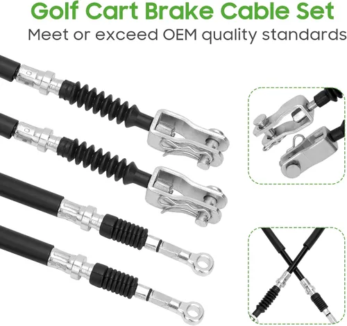 Vista 5 de 10L0L Juego de cables de freno para carrito de golf compatible con Yamaha G8 G14 G16 G19 G20 G22 a gas y carros de golf eléctricos
