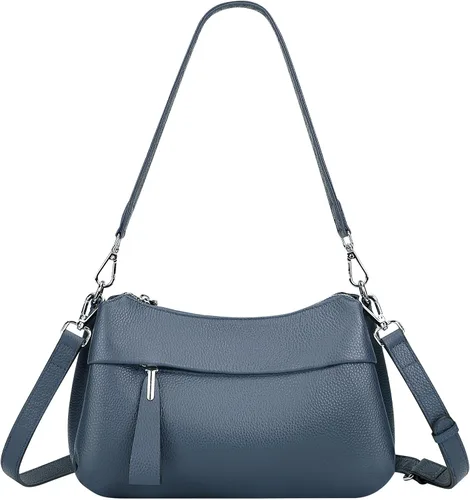 Vista 34 de Over Earth Genuine Leather Crossbody Bags for Women Small Hobo Handbags Shoulder Purses with 2 Detachable Straps