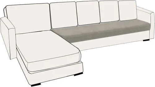Vista 94 de UNBBRRL Fundas de cojín de asiento para sofá, elásticas, funda de cojín individual para sofá, fundas de cojín para sofá, fundas de héroe protegen