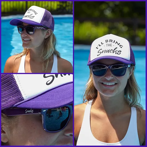 Vista 2 de Funky Junque Gorra de béisbol de malla para mujer, para despedida de soltera