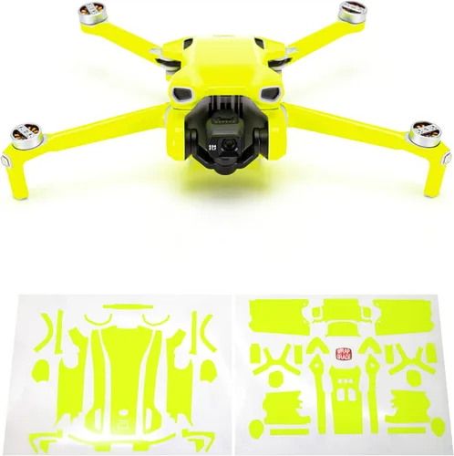 Vista 11 de WRAPGRADE Pegatinas de piel compatibles con DJI Mini 3 Unidad principal (verde militar)
