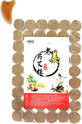 Vista 10 de Tradicional hecho a mano puro natural 3 años Moxa Rolls 10 por caja para el cuidado de acupuntura corporal Ai Jiu Moxibustión palos de alta pureza