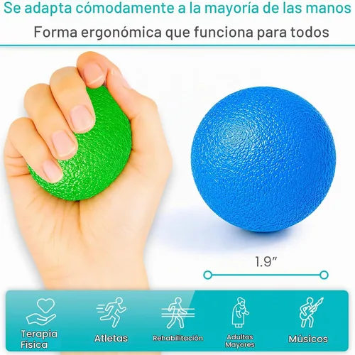 Vista 5 de Vive Stress Balls for Hand Therapy, Exercise, Arthritis (w/Rehab Video)