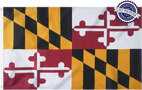 Vista 15 de Bandera del estado de Alabama de 3 x 5 pies para exteriores, doble cara, 3 capas, poliéster, AL Alabama, banderas con 2 ojales de latón