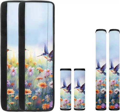 Vista 15 de DISNIMO Fundas protectoras de repuesto para refrigerador con diseño floral bohemio de libélula, fundas protectoras lavables para puertas de cocina