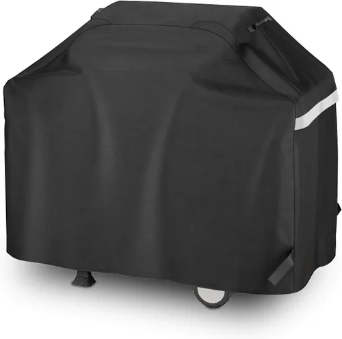 Vista 23 de Cubierta de parrilla Utheer para ahumador vertical de gas Pit Boss 3-Serie, cubierta impermeable anti-UV de 600D de longitud completa y resistente