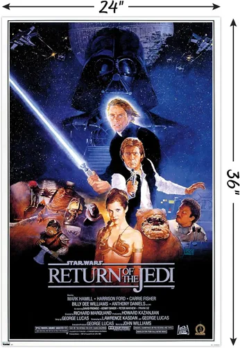 Vista 5 de Trends International Star Wars: Return Of The Jedi - Póster de pared de una hoja de 3, 24 x 36 pulgadas, versión sin marco