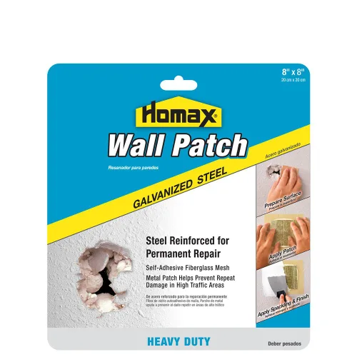 Vista 9 de Homax 41072055048 Parche de pared de acero galvanizado, 4 x 4 pulgadas, parche resistente