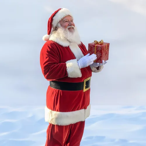 Vista 5 de Cozople Disfraz de Papá Noel para hombre, divertido traje de Papá Noel, 10 piezas de terciopelo de lujo para adultos, traje de Papá Noel con botas