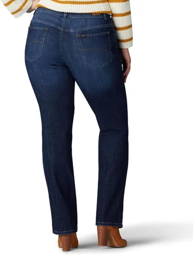 Vista 3 de Lee Womens Plus Size Relaxed Fit Straight Leg Jean