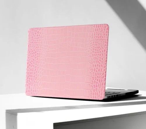 Vista 18 de Compatible con Funda para MacBook Air de 13 Pulgadas con Diseño de Cocodrilo 2021 2020 2019 2018 M1 A2337 A2179 A1932, Texturizada Elegante Lujosa