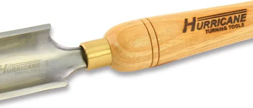 Vista 3 de HTT-109, acero de alta velocidad, 2" husillo desbaste Gouge para torneado de madera