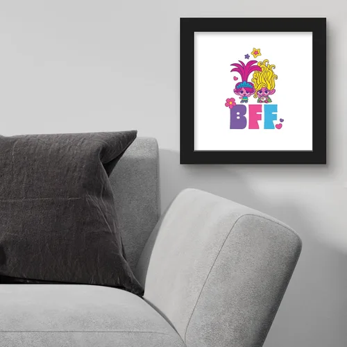 Vista 3 de Trends International Gallery Pops Trolls Band Together - Póster de pared Tiny Trolls BFF de pared, 12.00 x 12.00 pulgadas, versión de marco negro
