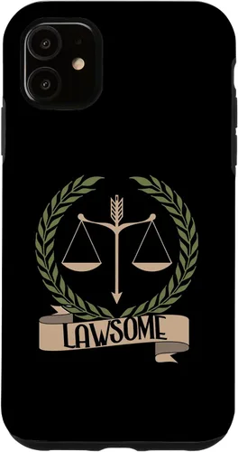 Vista 8 de Lawsome Scales Of Justice Lawyer Law Student Case for iPhone 16