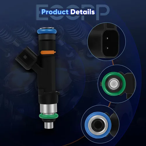 Vista 2 de ECCPP Inyectores de combustible para Mazda 2006-2014 0280158103 12 agujeros
