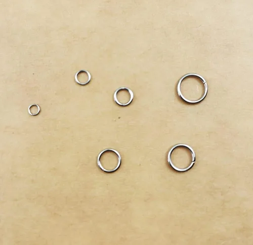 Vista 3 de 1000 anillos de acero inoxidable de 0.118 pulgadas (0.118 in) para hacer joyas, collares, pulseras, aretes, llavero, manualidades