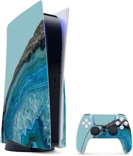 Vista 61 de MightySkins - Skin para juegos para PS5 / Playstation 5 Bundle – Mármol ámbar Envoltura protectora de vid Fácil de aplicar y cambiar