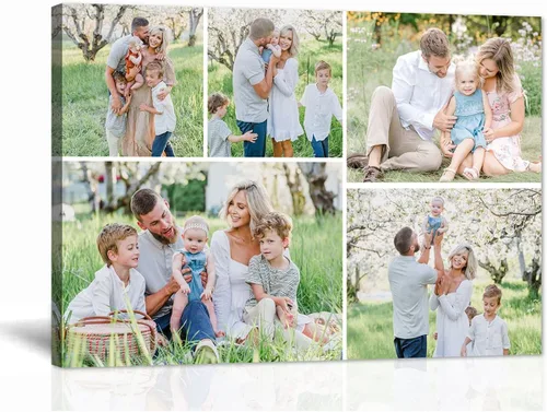 Vista 15 de LZIMU Impresiones en lienzo personalizadas con tu foto, lienzo de fotos personalizado para decoración de pared del hogar