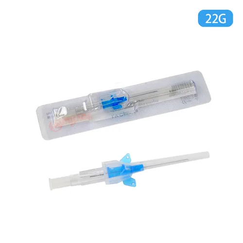 Vista 2 de Catéter de cánula desechable veterinario de mariposa tipo IV con alas 22G instrumentos veterinarios (22G, 10PCS)