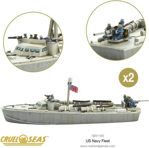 Vista 8 de Warlord Cruel Seas US Navy Fleet War Game - Juego de mesa de estrategia de juego de rol 1:300 para adultos, juego de mesa de guerra estratégico