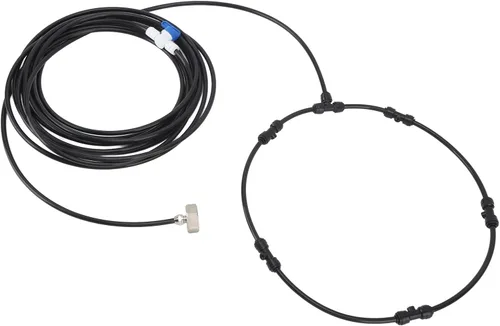 Vista 9 de DAUZ Tubo rociador de agua, kit de nebulización de ventilador, resistente a la corrosión, buen sellado para exteriores (rosca estándar de EE. UU.)