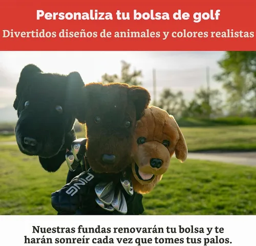Vista 4 de Daphne's Headcovers Fundas unisex de laboratorio negras, talla L