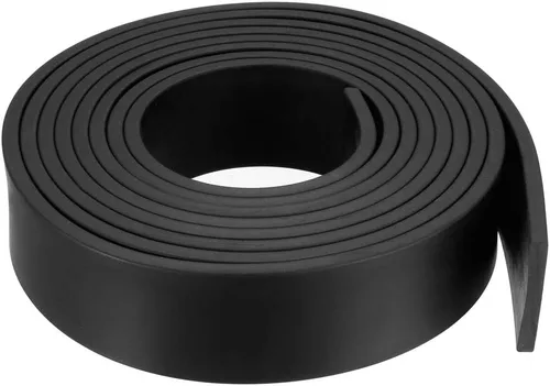 Vista 59 de uxcell Tira de sello de goma rectangular maciza, 0.197 in de ancho, 0.118 in de grosor, 3.3 ft de largo, color negro