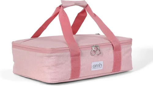 Vista 11 de Estuche de transporte aislado para almacenamiento de alimentos fríos o calientes, perfecto para comidas comidas, fiestas, picnics y comidas al aire