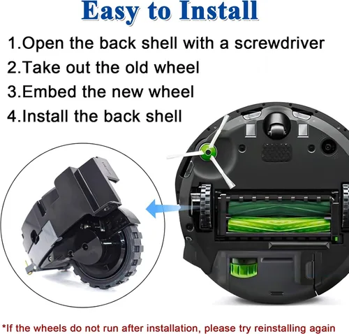 Vista 6 de ilovelife Par de módulos de rueda izquierda para iRobot Roomba Serie I&E I7 I7+ I8 I8+ I6 I6+ I4 I3 I3+ J7 E5 E6 E7 Series Aspiradora