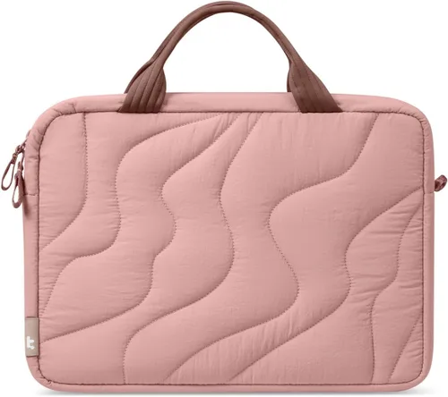 Vista 11 de tomtoc 13-16 Inch Protective Puffy Laptop Carrying Bag for Women, Lightweight Work Laptop Briefcase Fits Macbook Air/Pro/Neo