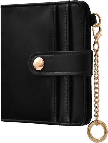 Vista 14 de Sinestour Azalea print Small Wallet for Women RFID Blocking Leather Bifold Small Purse with Zipper Coin Pocket ID Window Card Holder, Compact Credit