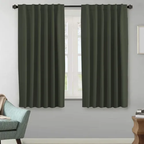 Vista 10 de H.VERSAILTEX Cortinas Opacas con Aislamiento Térmico, Paneles de Tratamiento de Ventanas que Oscurecen la Habitación, Cortinas Opacas para Sala