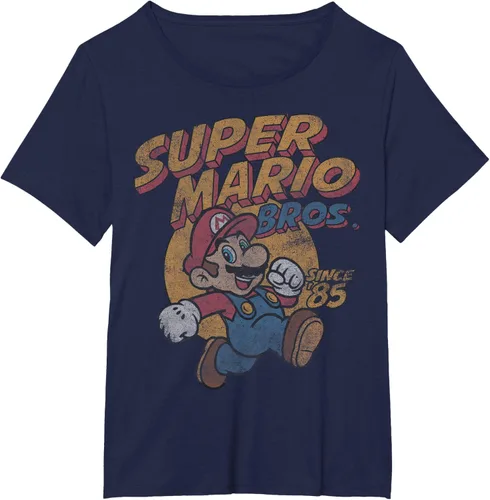 Vista 14 de Super Mario Bros. Desde '85 Camiseta Vintage con Póster' Negro